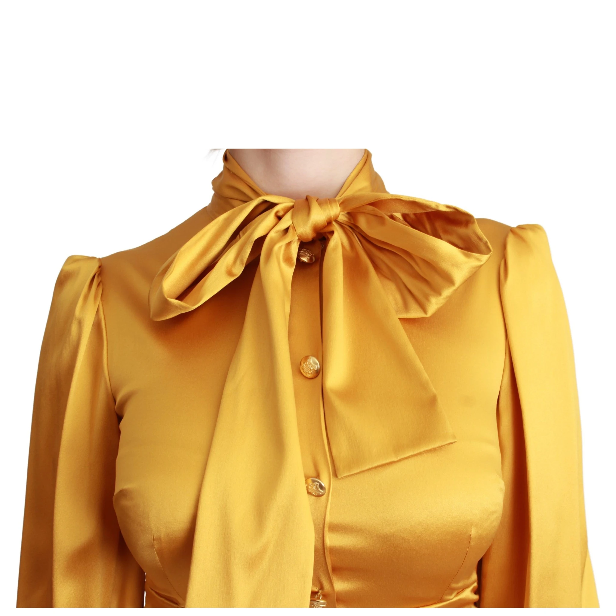 Yellow Silk Stretch Sheath Bodycon Mini Dress