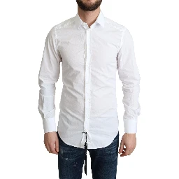 White Cotton Long Sleeves Men Formal Shirt