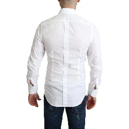 White Cotton Long Sleeves Men Formal Shirt
