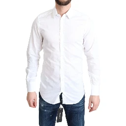 White Cotton Long Sleeves Formal Shirt
