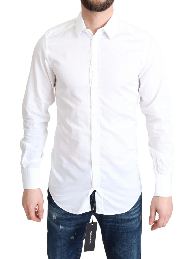 White Cotton Long Sleeves Formal Shirt