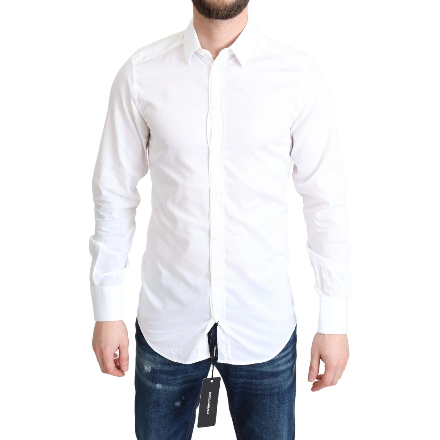 White Cotton Long Sleeves Formal Shirt