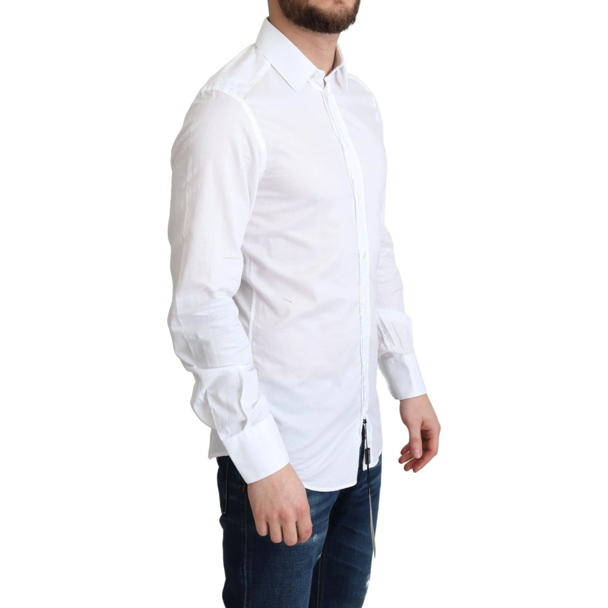 White Cotton Long Sleeves Formal Shirt