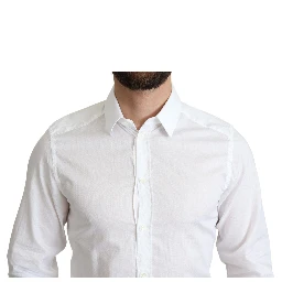 White Cotton Long Sleeves Formal Shirt