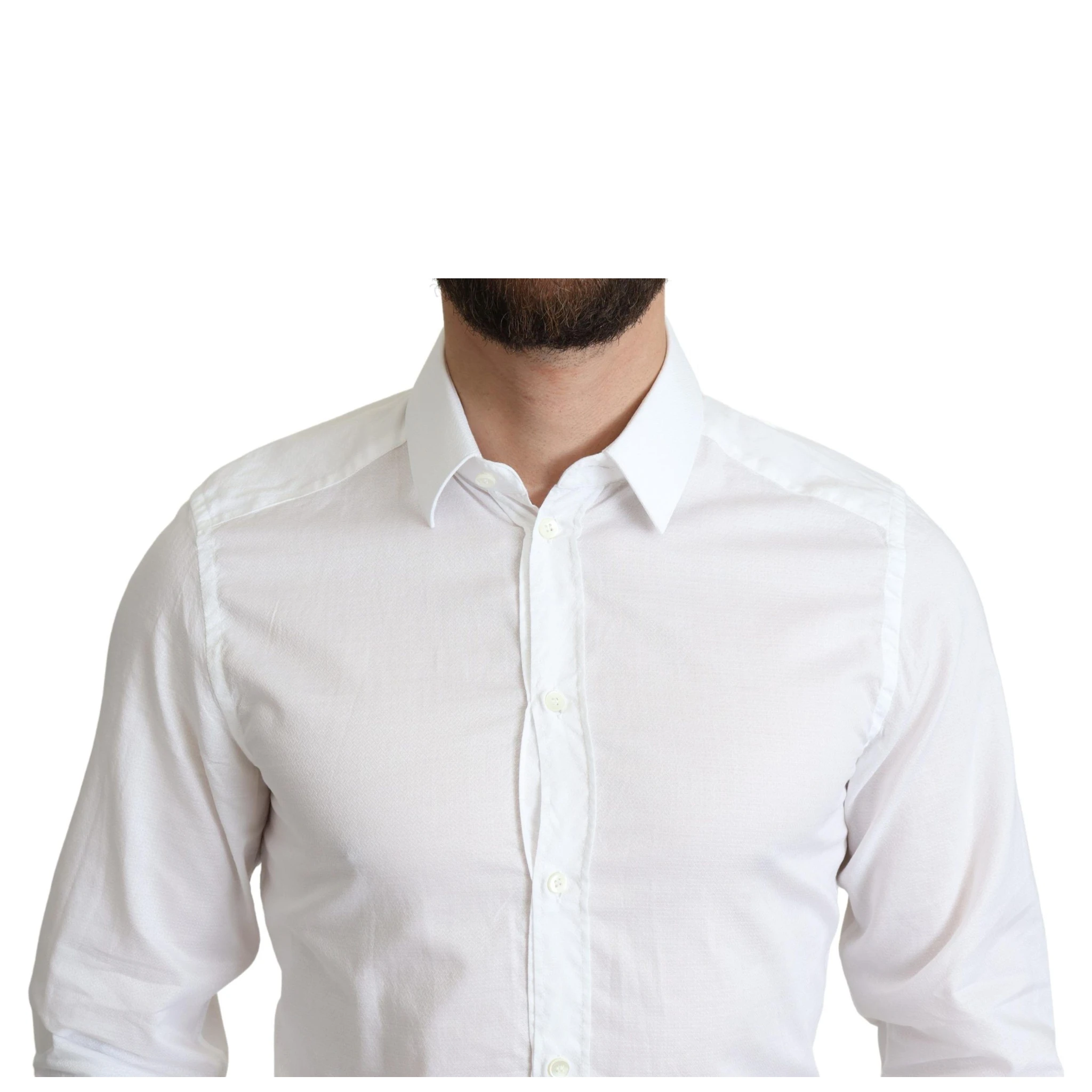 White Cotton Long Sleeves Formal Shirt