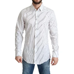 White Stripes Cotton Formal Dress Shirt