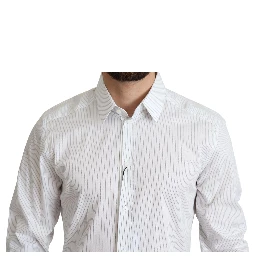 White Stripes Cotton Formal Dress Shirt