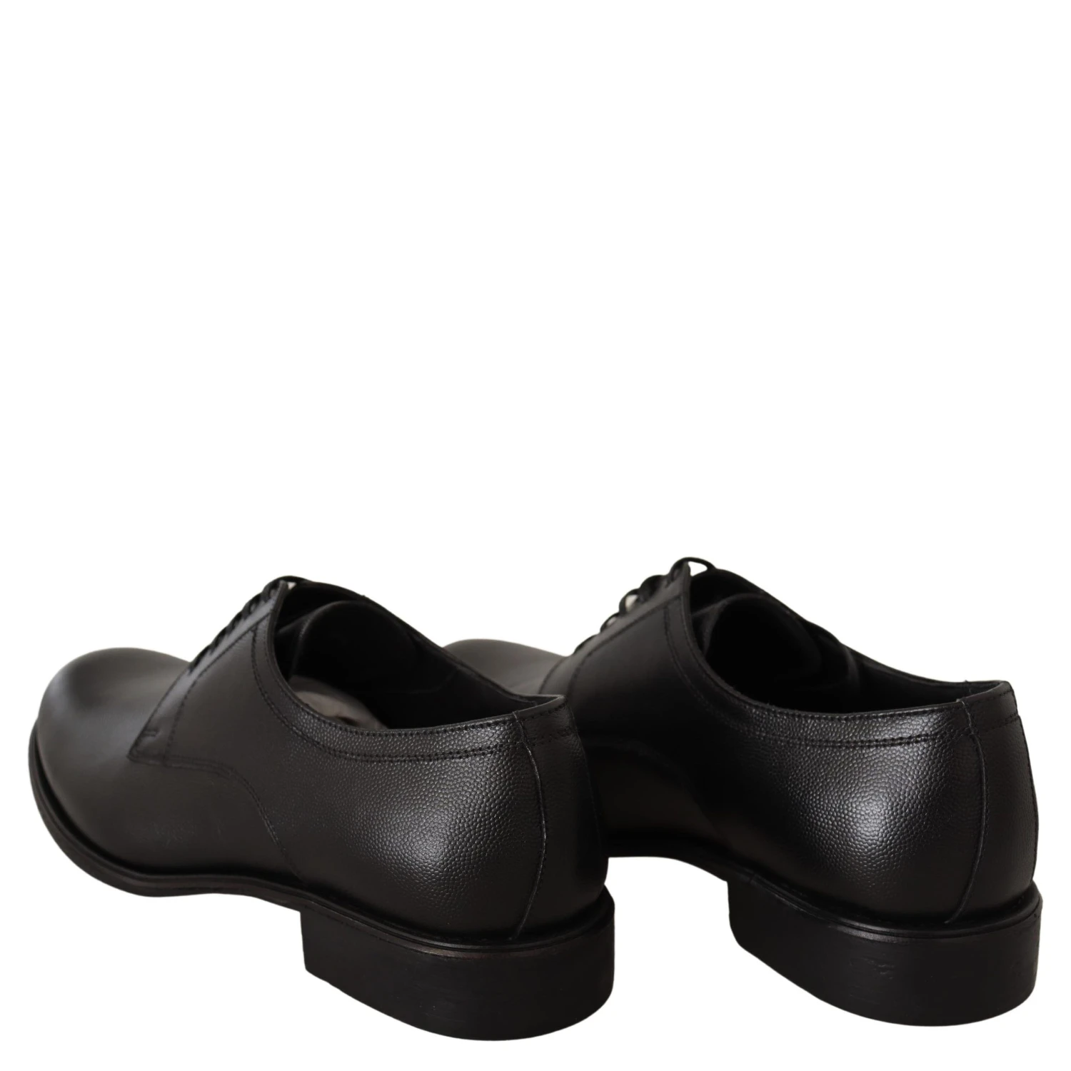 Black Leather Lace Up Mens Formal Derby Shoes