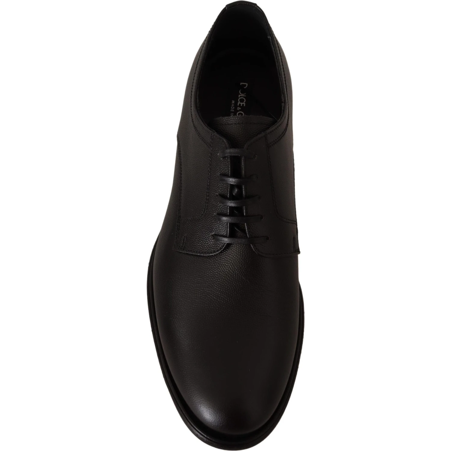 Black Leather Lace Up Mens Formal Derby Shoes