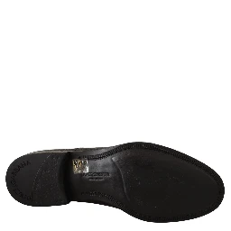 Black Leather Lace Up Mens Formal Derby Shoes