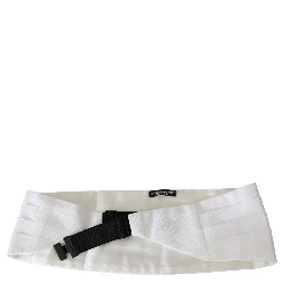 White Men Waist Belt Cotton Cummerbund