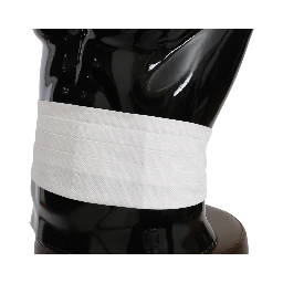 White Men Waist Belt Cotton Cummerbund