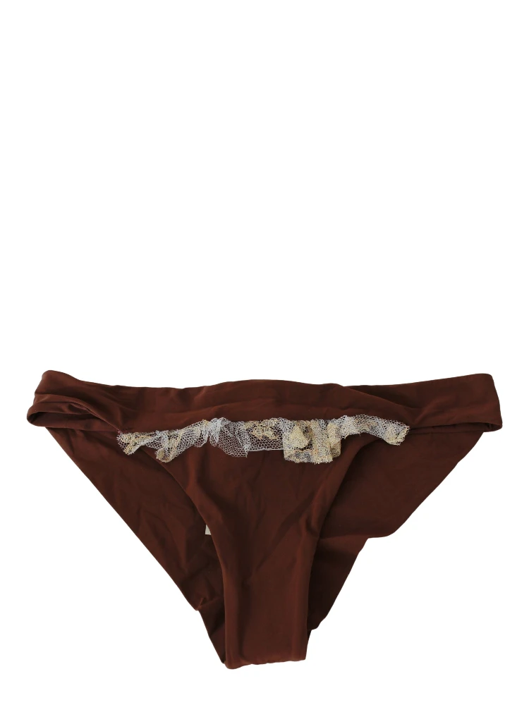 Brown Lace Beachwear Two Piece Bikini Swimsuit alternative
