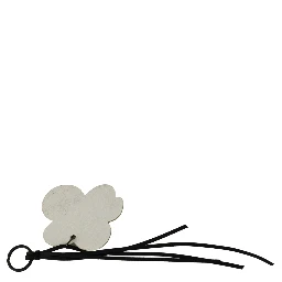 White Leather Butterfly Logo Keyring C'N'C Keychain