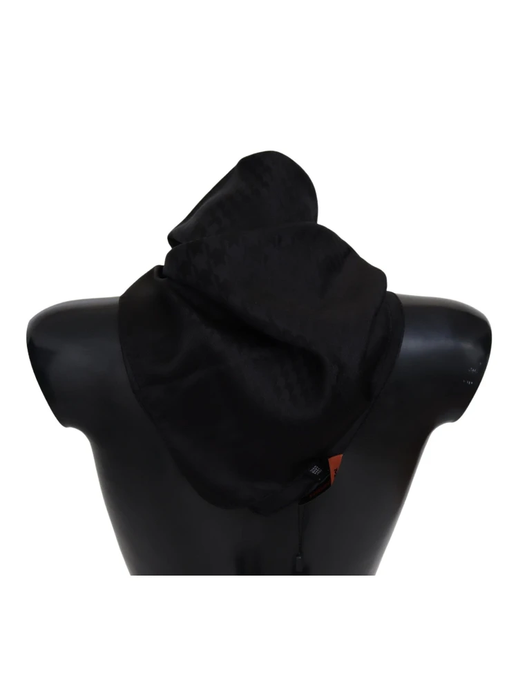 Black Wool Knit Unisex Neck Wrap Shawl Scarf alternative