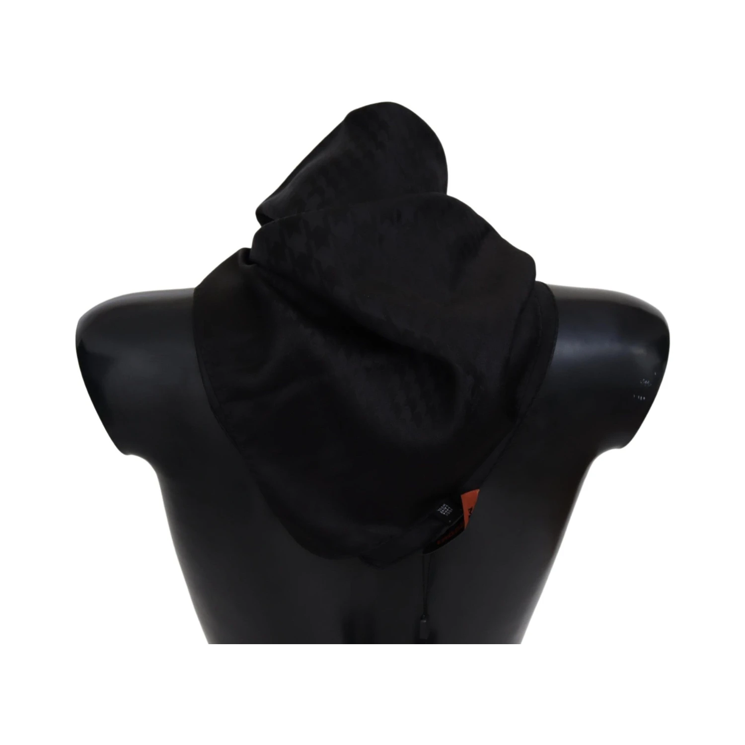 Black Wool Knit Unisex Neck Wrap Shawl Scarf