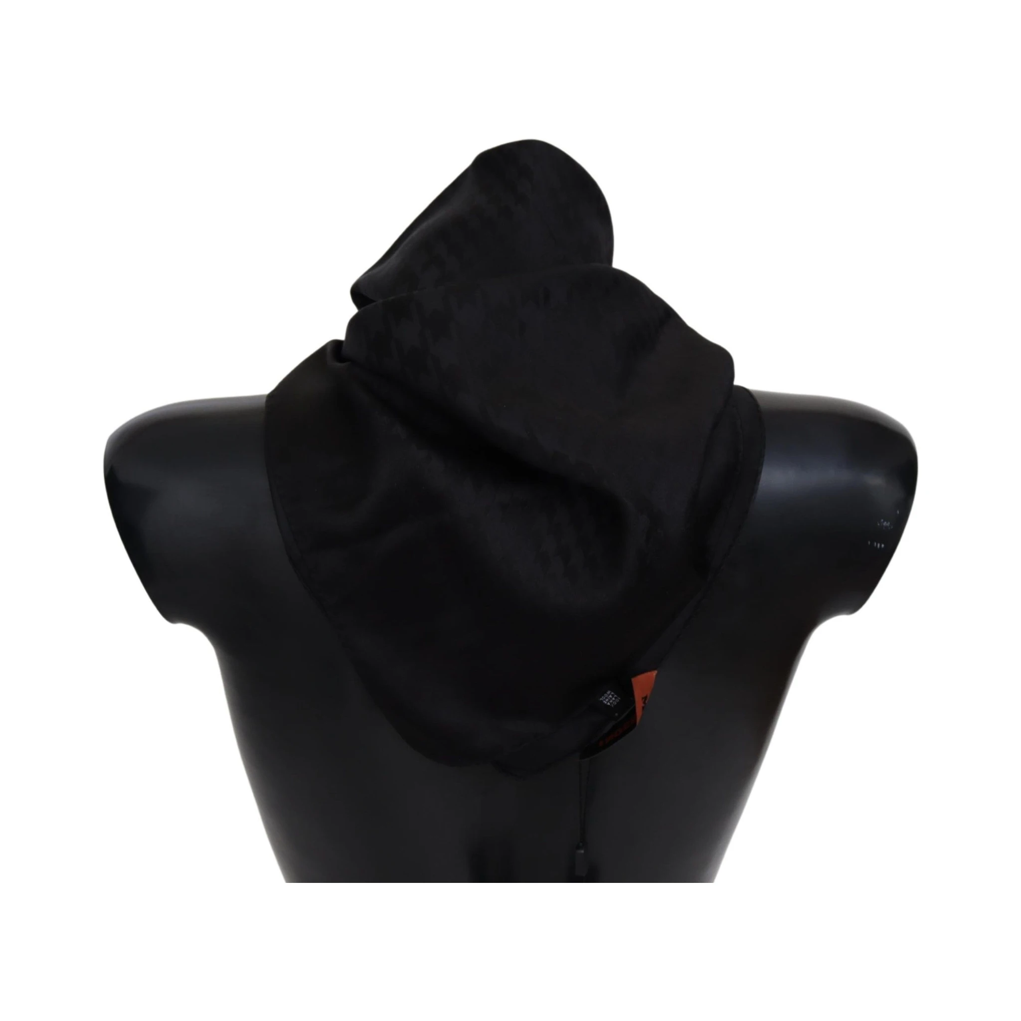 Black Wool Knit Unisex Neck Wrap Shawl Scarf