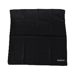 Black Wool Knit Unisex Neck Wrap Shawl Scarf