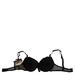 Black Pink Lace Push Up Bra Underwear