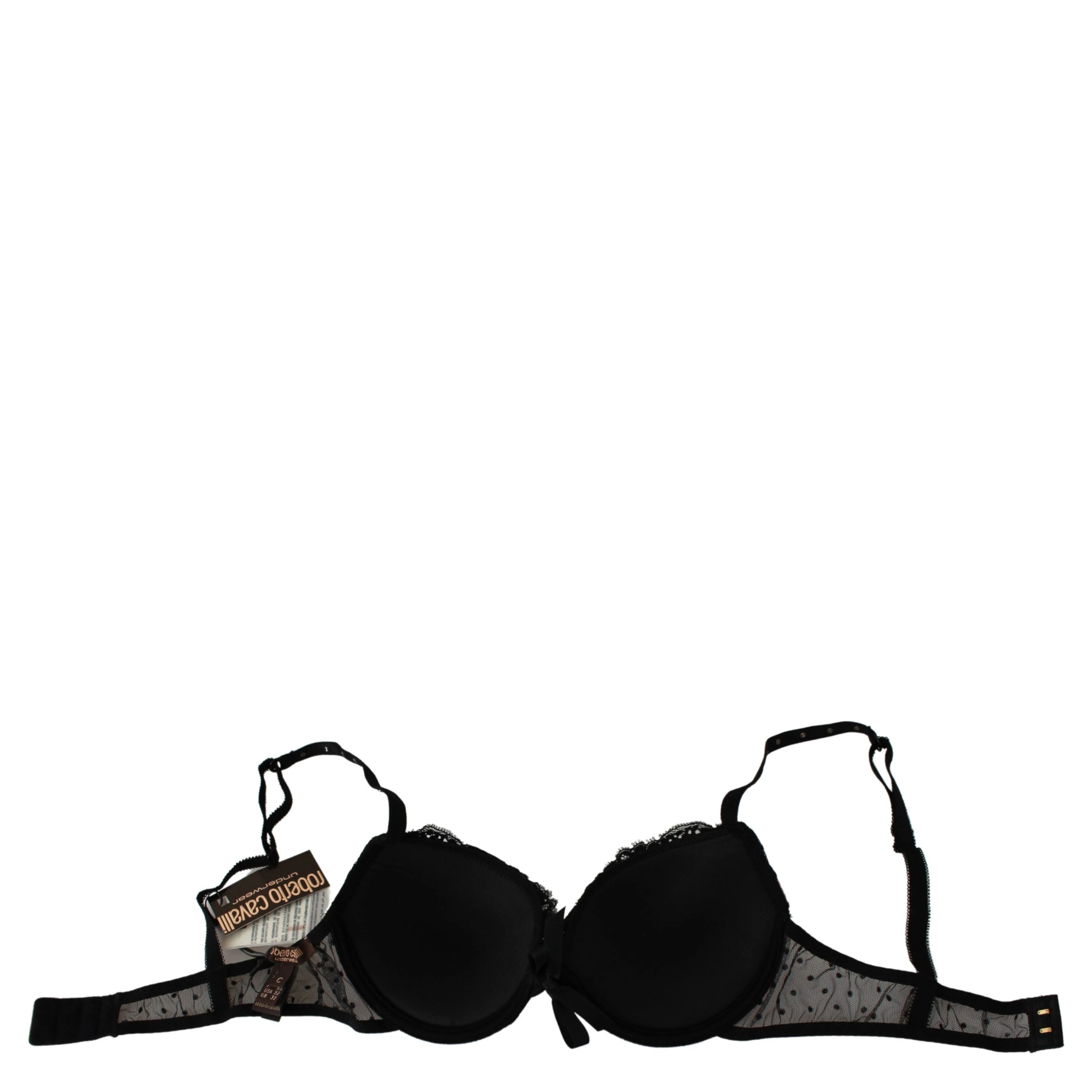 Black Pink Lace Push Up Bra Underwear