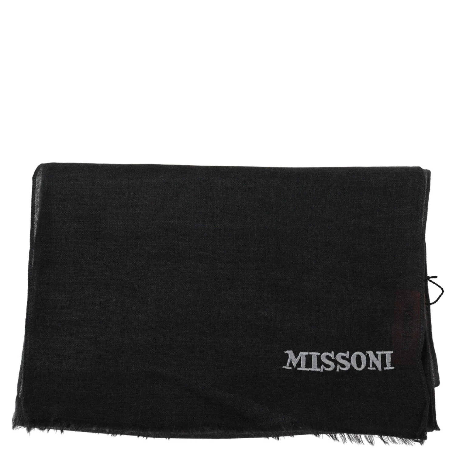 Black 100% Wool Unisex Neck Wrap Scarf