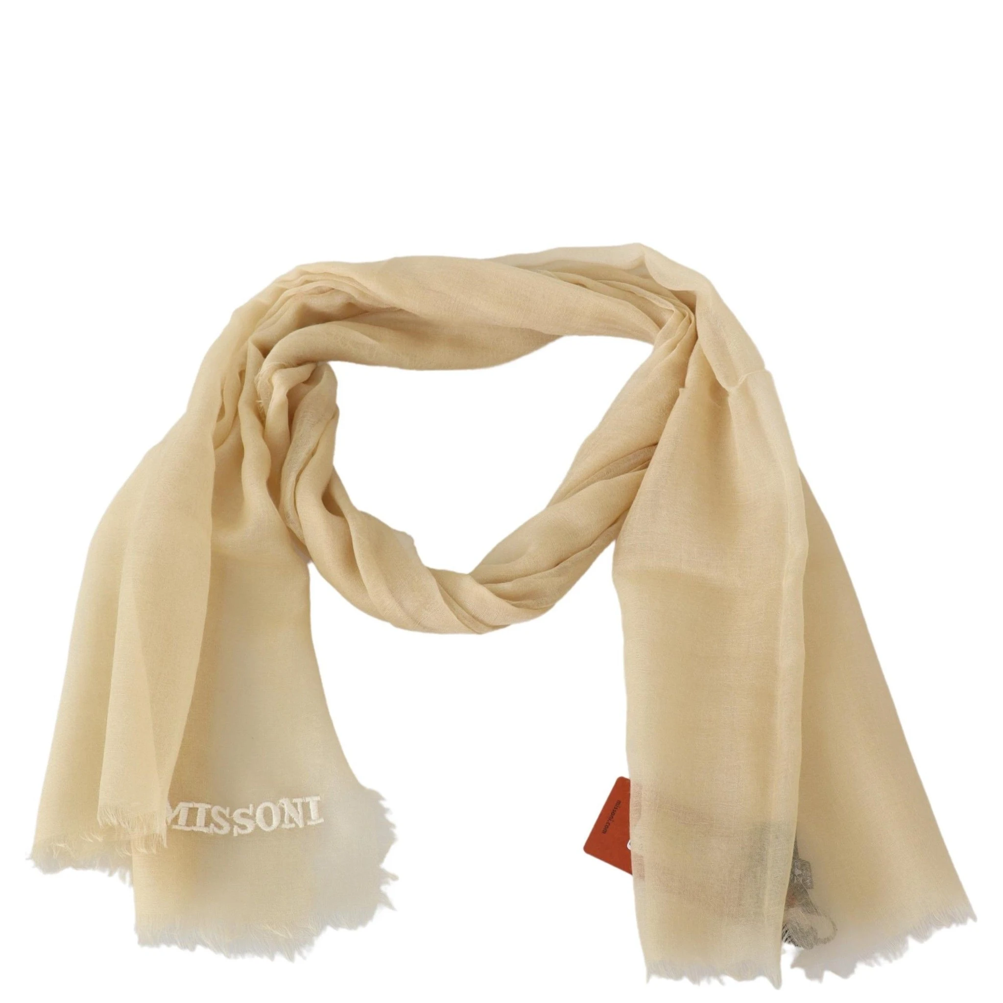 Beige Cashmere Unisex Neck Scarf