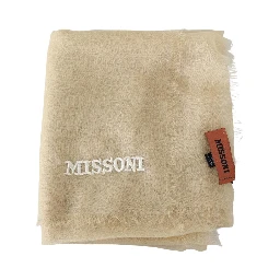 Beige Cashmere Unisex Neck Scarf