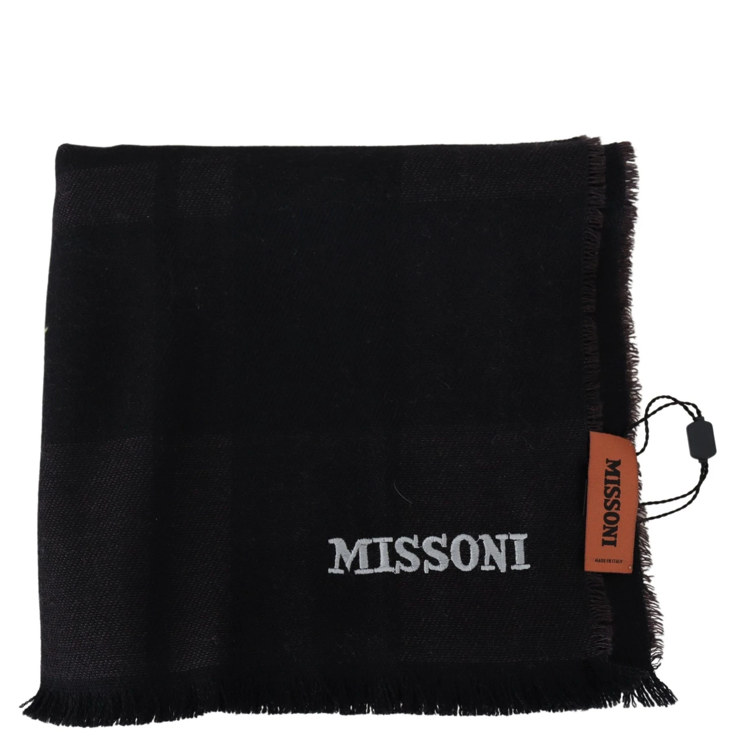 Black 100% Wool Unisex Neck Wrap Scarf