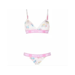 White My Little Pony Bra Briefs Set Two Piece Bikini