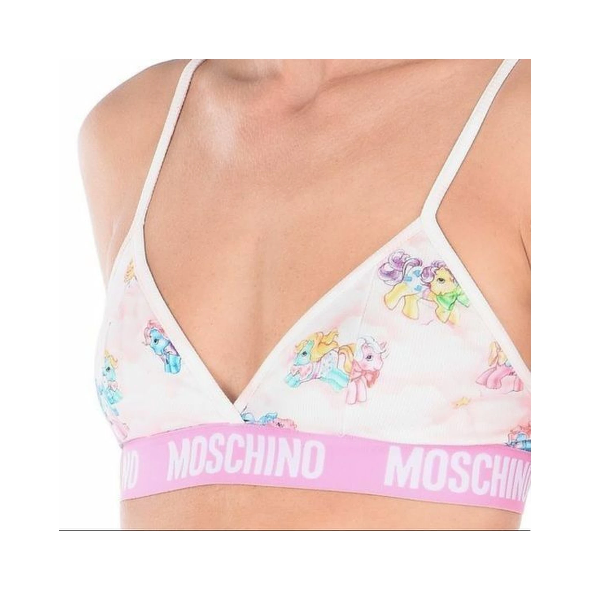 White My Little Pony Bra Briefs Set Two Piece Bikini