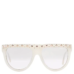 White Plastic Sunglasses