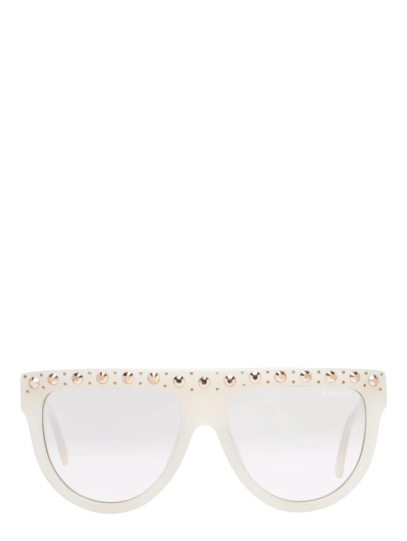 White Plastic Sunglasses
