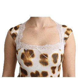 White Brown Camisole Underwear Blouse