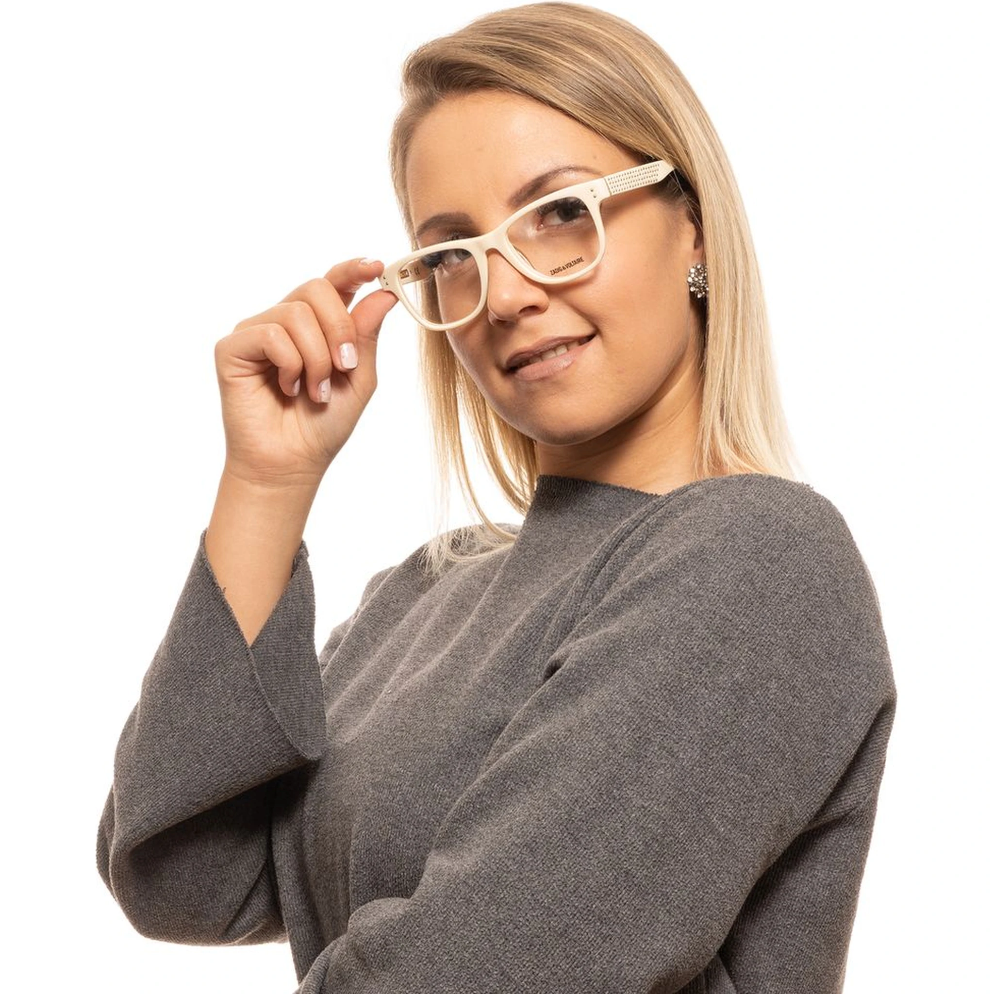 Cream Plastic Glasses (Frames)