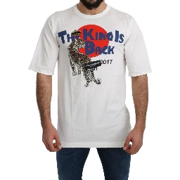 White Leopard Royal Top T-shirt