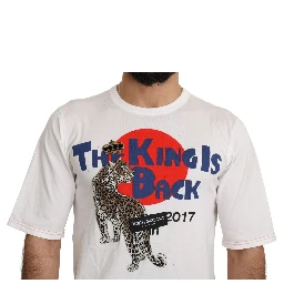 White Leopard Royal Top T-shirt