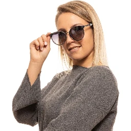 Gray Metal & Plastic Sunglasses