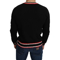 Black Cashmere Pig of the Year Pullover Sweater