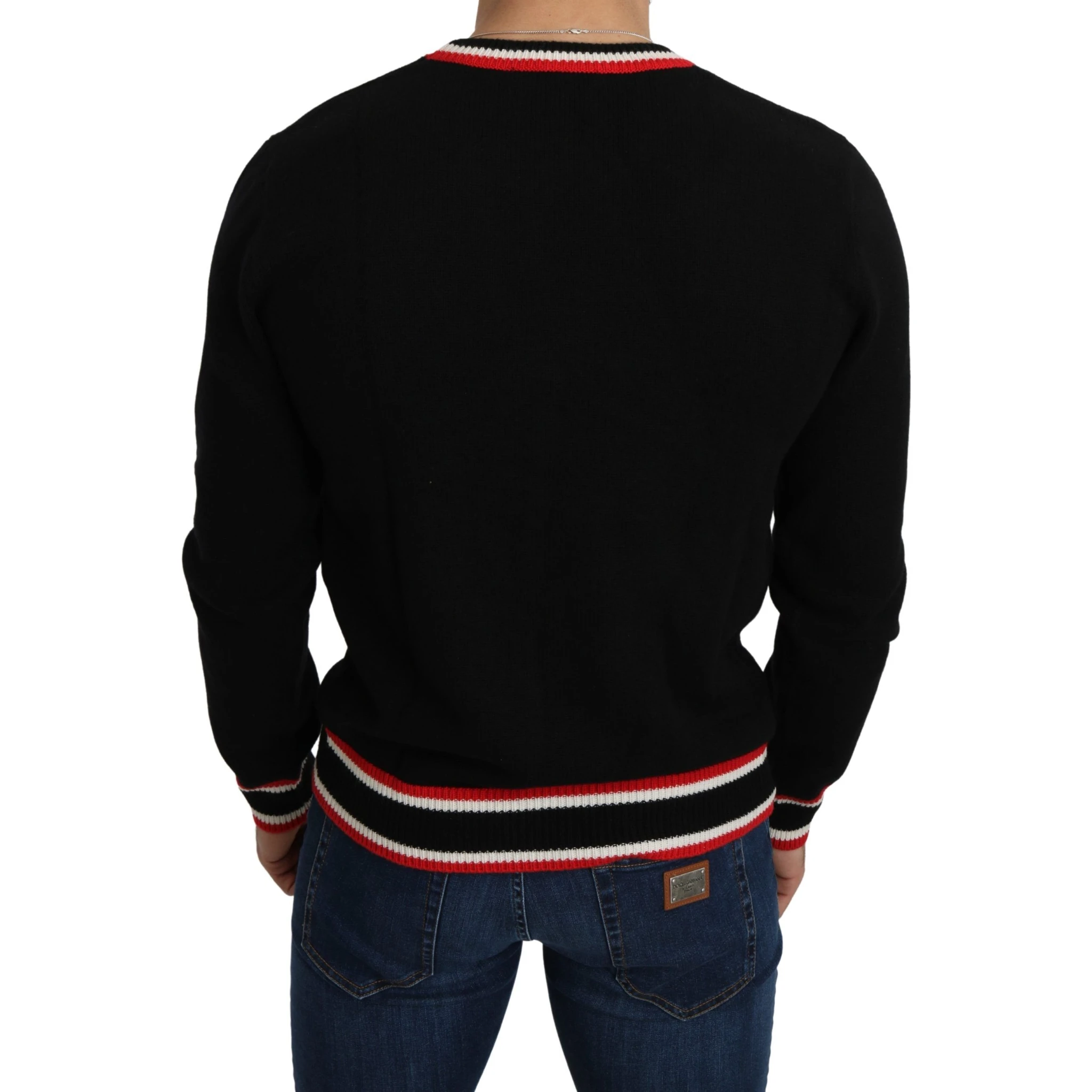 Black Cashmere Pig of the Year Pullover Sweater