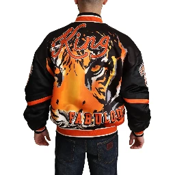 Multicolor Bomber King Logo #DGMILLENNIALS Jacket