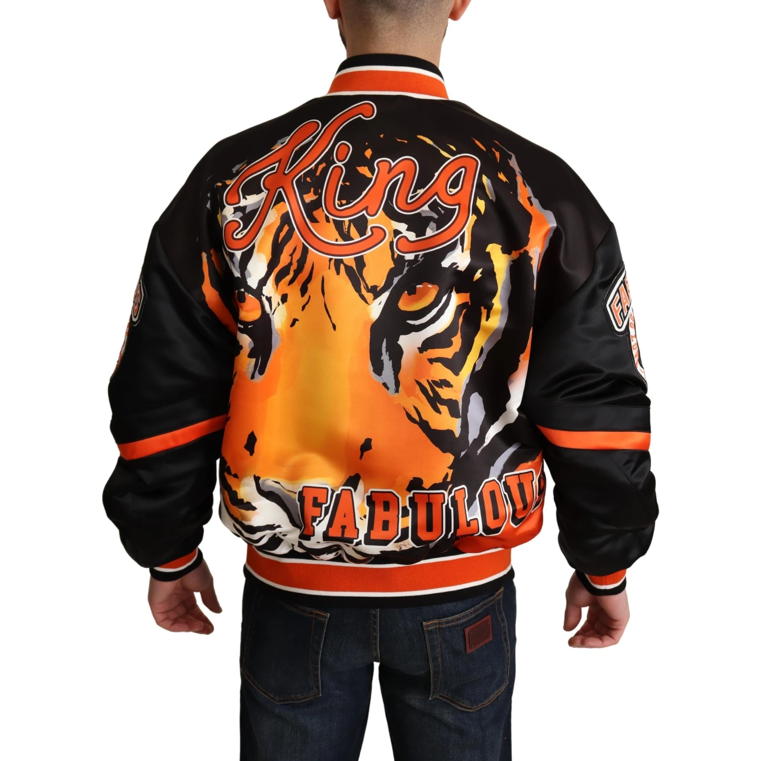 Multicolor Bomber King Logo #DGMILLENNIALS Jacket