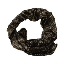 Metallic Gold Silk Stretch Shawl Wrap Scarf