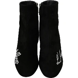 Black Suede L'Amore E'Bellezza Boots Shoes