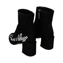 Black Suede L'Amore E'Bellezza Boots Shoes