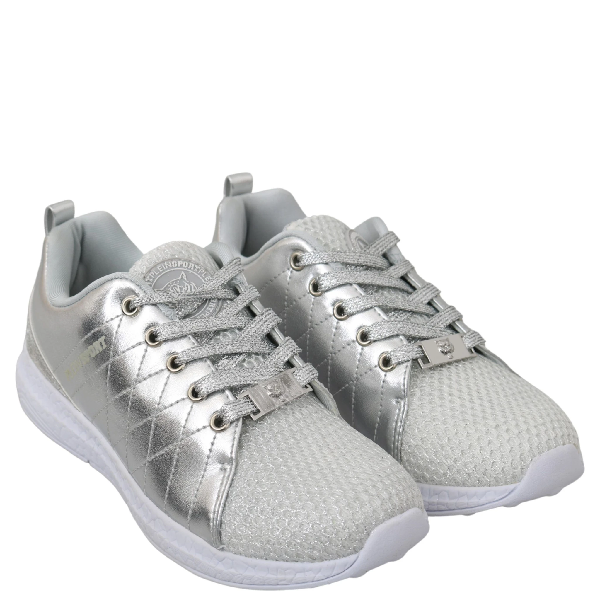 Gisella Silver Polyester Sneakers Shoes