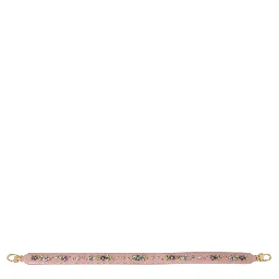 Pink Leather Crystal Stud Accessory Shoulder Strap