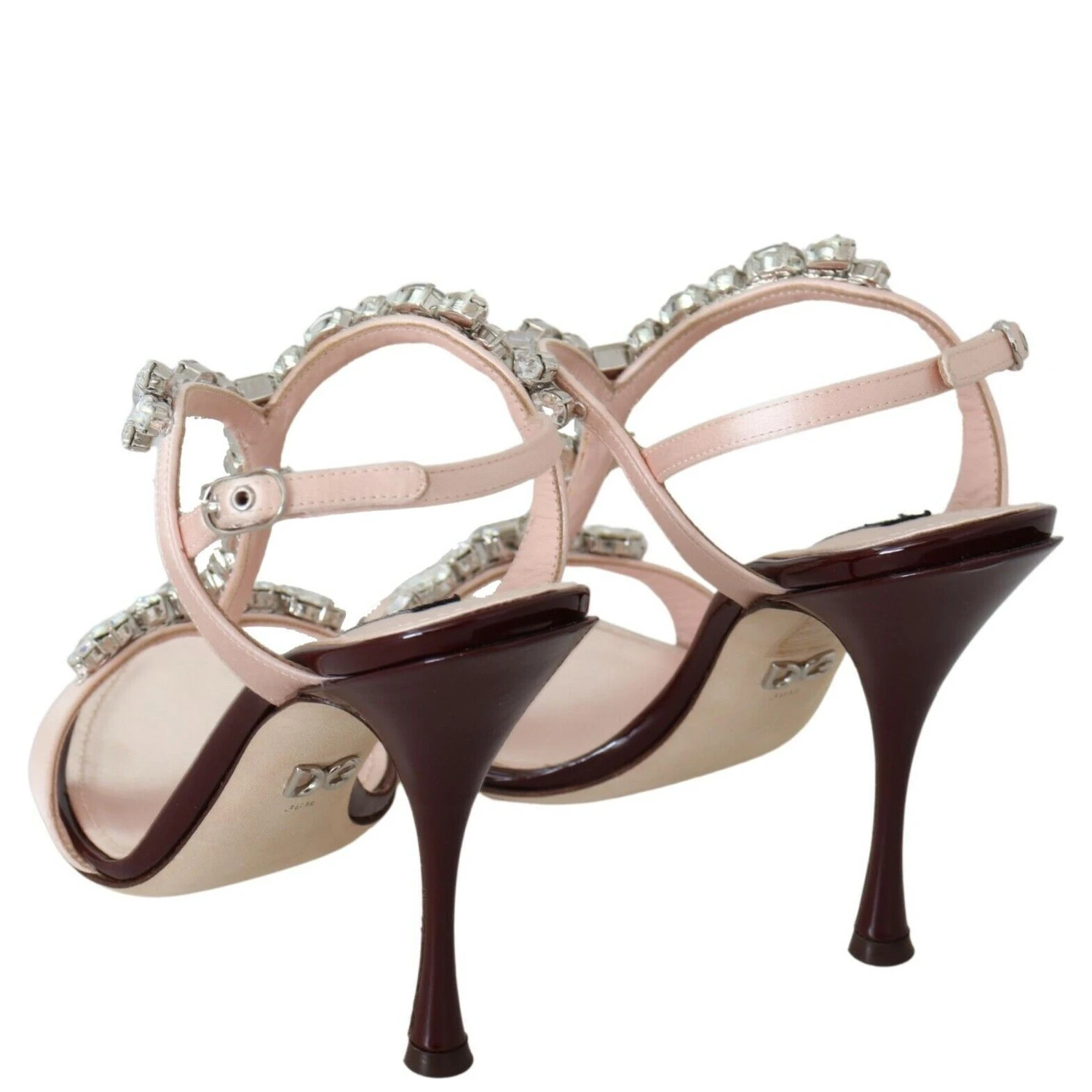 Pink Crystals Heels Keira Sandals