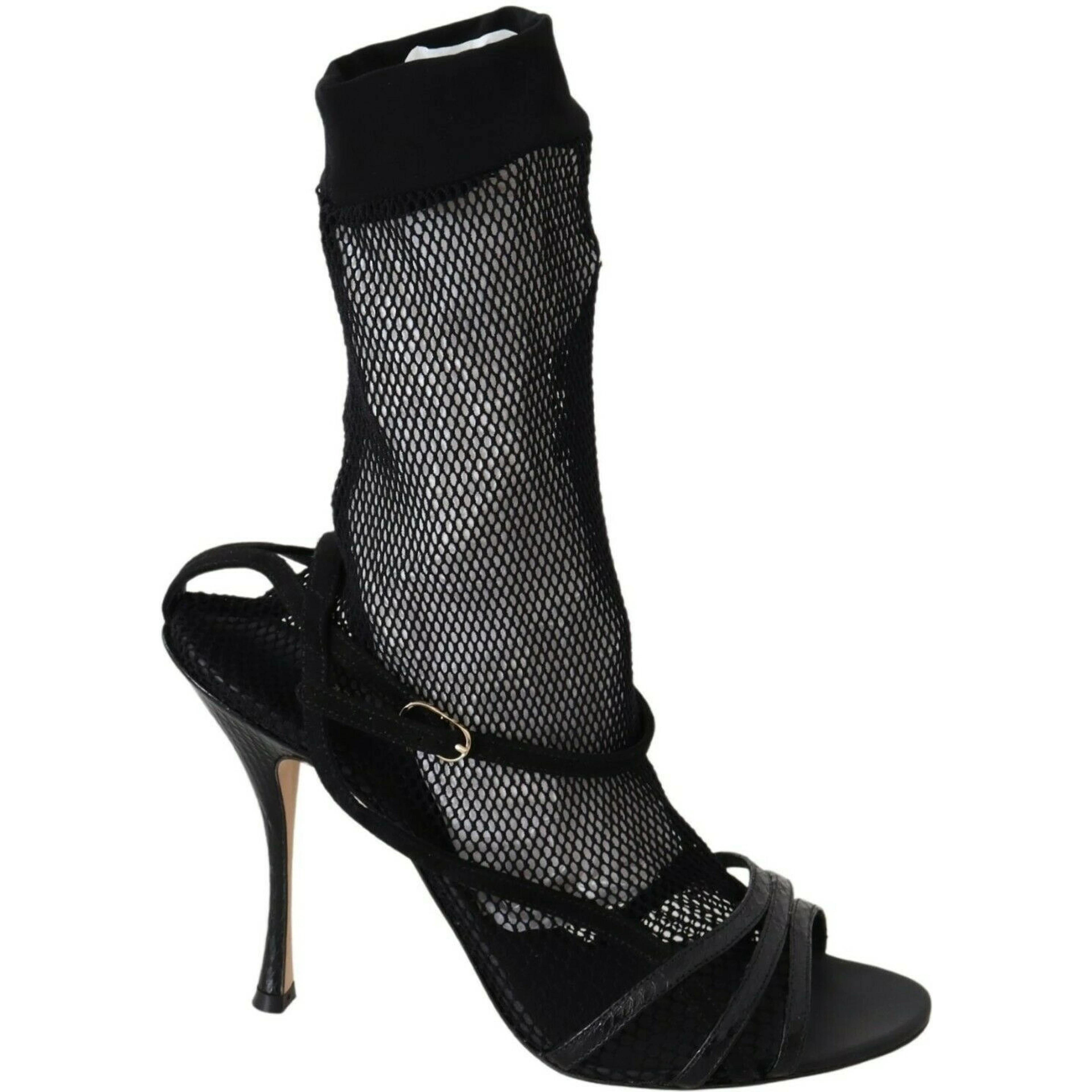 Black Suede Short Boots Sandals Shoes