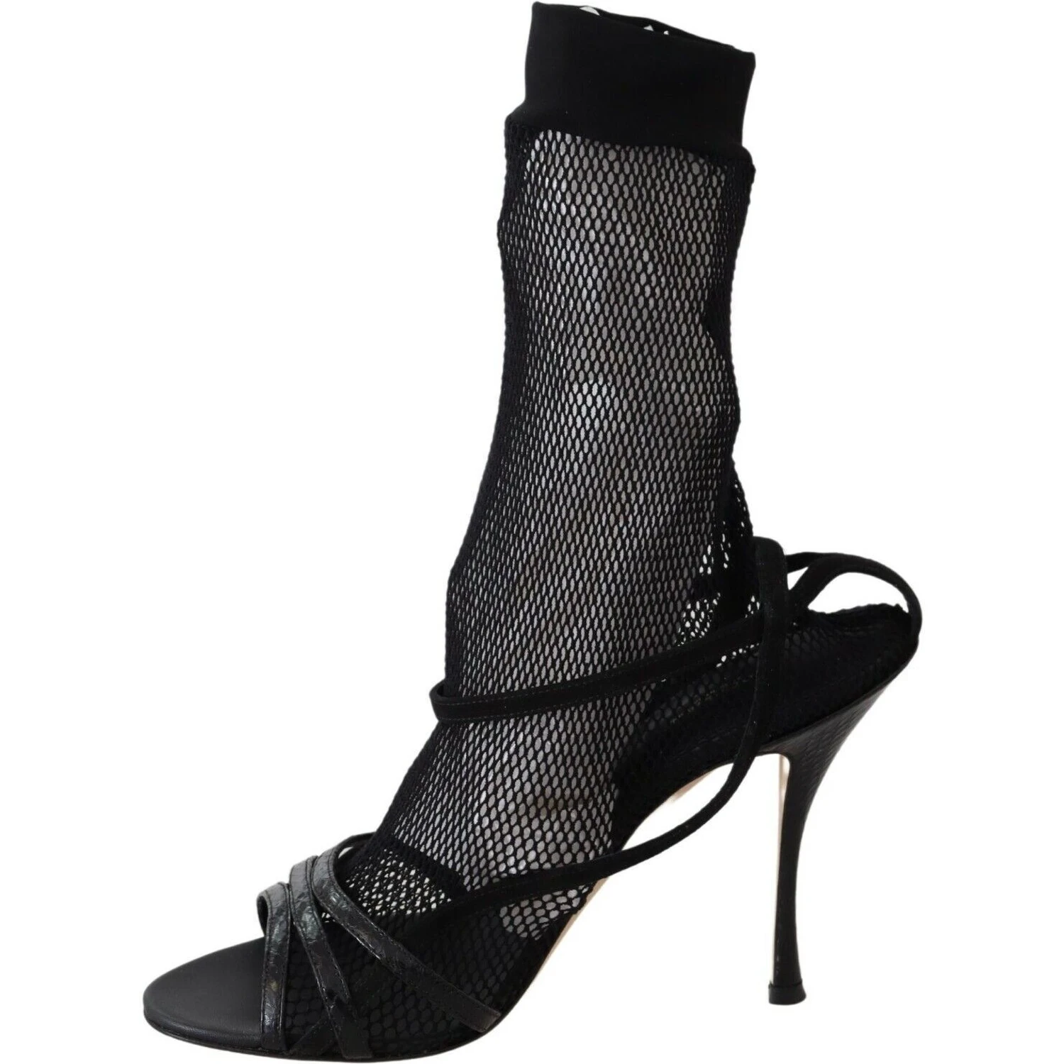 Black Suede Short Boots Sandals Shoes