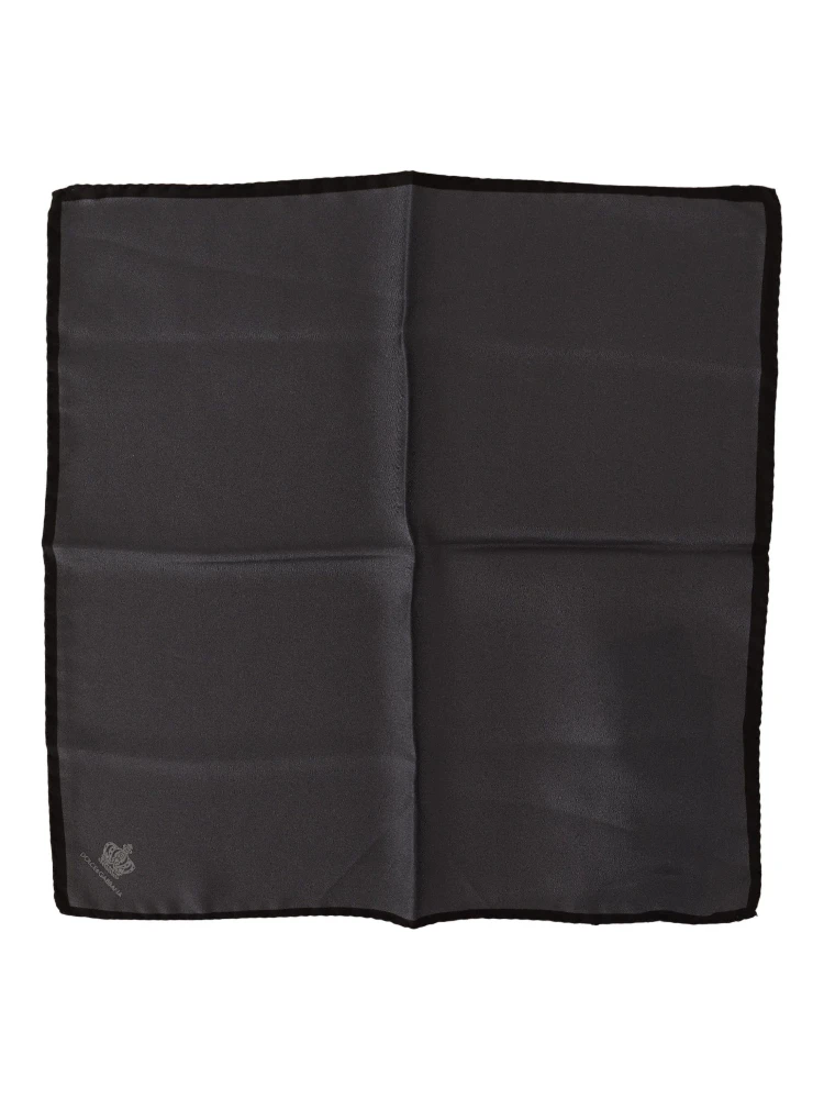 Gray 100% Silk Square Handkerchief Gray 100% Silk Square Handkerchief